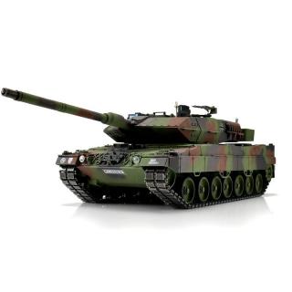 Profesionální model tanku Leopard 2A6 v kovové Metal edici dodávaný v muniční bedně. Systém střelby je Infra a obsahuje značnou část kovových dílů.