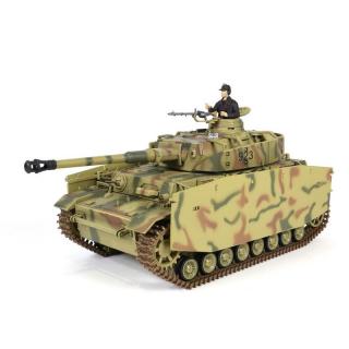 RC tank 1:24 Panzer IV Kpfw IV Ausf. H - InfraRed - Forces of Valor (RC model tanku PZ IV z edice Forces of Valor na dálkové ovládání s infračerveným bojovým systémem. Ovládání na frekvenci 2.4 GHz umožňuje bitvu až 16 modelů najednou.)