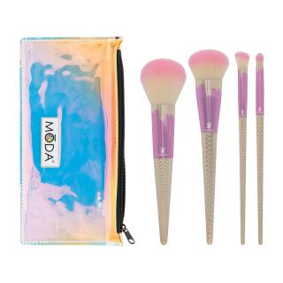 MŌDA ICE CREAM STRAWBERRY VANILLA 5PC KIT SADA KOSMETICKÝCH ŠTĚTCŮ NA OBLIČEJ – 5KS