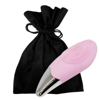 Oválný masážní kartáček na čištění pleti V SÁČKU Barva: Světle růžová