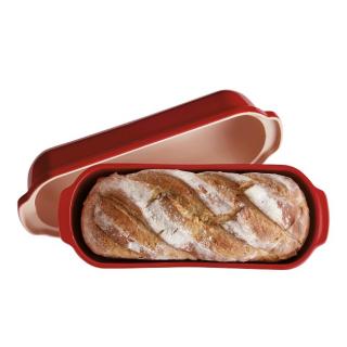 Emile Henry Forma na pečení chleba Specialities 39,5 x 16 cm červená Burgundy