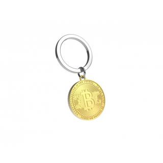 Klíčenka s přívěskem se symbolem Bitcoinu - MTM Gifts