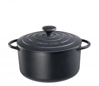 Küchenprofi Provence Litinový hrnec 24 cm černý