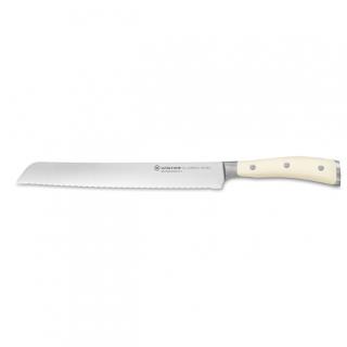 Nůž na chleba Classic Ikon créme vroubkovaný, 23 cm, dárkové balení - Wüsthof Dreizack Solingen
