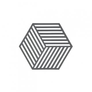 Silikonová podložka pod hrnec Hexagon 1 ks, tmavě šedá - Zone Denmark
