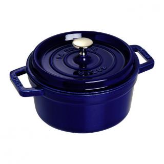 Staub Cocotte hrnec kulatý 22 cm/2,6l tm. modrý