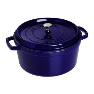 Staub Cocotte hrnec kulatý 28 cm/6,7l tm. modrý