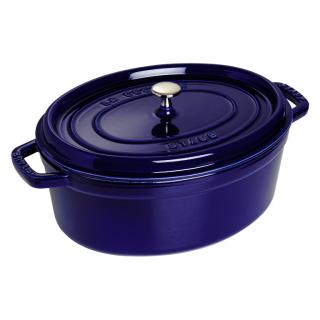 Staub Cocotte hrnec oválný 33 cm/6,7l tm. modrý