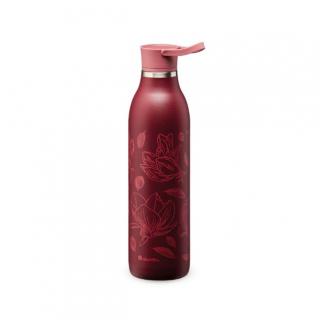 Vakuová láhev CityLoop Thermavac™, eCycle®, 600 ml, Burgundy Magnolia - Aladdin