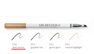 DR.BELTER® Linie GreenTec Make-Up BIO OČNÍ LINKA / STÍNY V TUŽCE SE ŠTĚTEČKEM Odstín: D10 dark brown