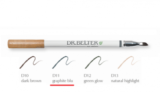 DR.BELTER® Linie GreenTec Make-Up BIO OČNÍ LINKA / STÍNY V TUŽCE SE ŠTĚTEČKEM Odstín: D11 graphite blu