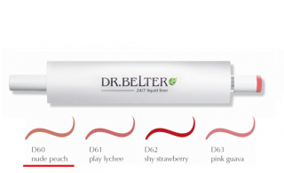 DR.BELTER® Linie GreenTec Make-Up KONTUROVACÍ TEKUTÁ LINKA NA RTY 24/7 Odstín: D60 nude peach