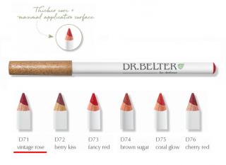 DR.BELTER® Linie GreenTec Make-Up KONTUROVACÍ TUŽKA NA RTY A K VYBARVENÍ RTŮ Odstín: D71 vintage rose