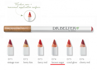 DR.BELTER® Linie GreenTec Make-Up KONTUROVACÍ TUŽKA NA RTY A K VYBARVENÍ RTŮ Odstín: D74 brown sugar