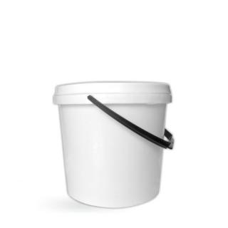 Plastový kbelík 5l bílý s víkem  CENA ZA KOMPLET (kbelík + víko)