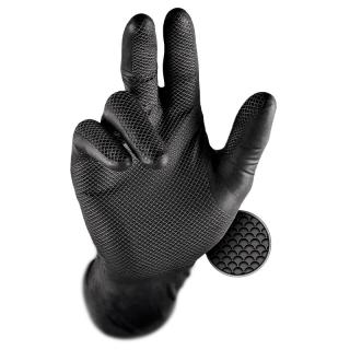 Jednorázové rukavice GRIPPAZ (50ks) Velikost: L, Barva: Černá