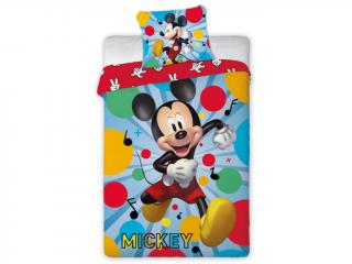 Bavlněné povlečení 140x200 + 70x90 cm - Mickey Mouse taneční párty