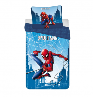 Bavlněné povlečení 140x200 + 70x90 cm - Spider-man Blue 04