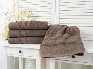 Bavlněný froté ručník 50x100 Luxury - Brown