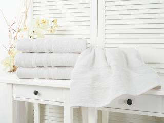 Bavlněný froté ručník 50x100 Luxury - White