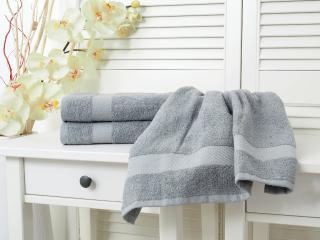 Bavlněný froté ručník Adria - Šedý Rozměr: 30 x 50