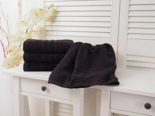 Bavlněný froté ručník Classic - Černý Rozměr: 50 x 100