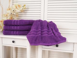 Bavlněný froté ručník Classic - Fialový Rozměr: 30 x 50