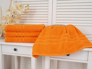 Bavlněný froté ručník Classic - Oranžový Rozměr: 50 x 100