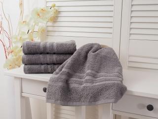 Bavlněný froté ručník Classic - Stříbrný Rozměr: 30 x 50