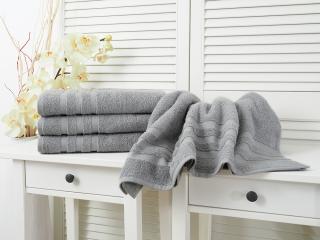 Bavlněný froté ručník Standard - Dark grey Rozměr: 50 x 100
