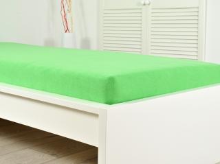 Prostěradlo Froté - Jarní zelená Rozměr: 90 x 200