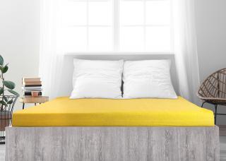 Prostěradlo Froté PERFECT - Žlutá Rozměr: 140 - 160 x 200
