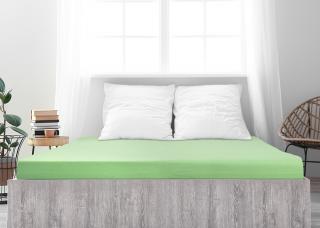 Prostěradlo Jersey bavlna IDEAL - Světlá zelená Rozměr: 180 x 200