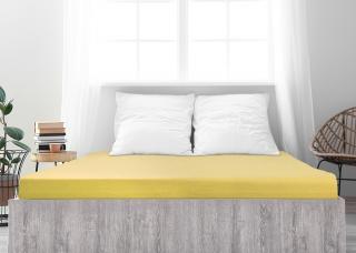 Prostěradlo Jersey bavlna IDEAL - Žlutá Rozměr: 180 x 200