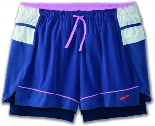 Brooks High Point 3  Short šortky dámské Barva: Modrá, Velikost: XL