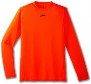 Brooks High Point LS triko pánské Barva: Oranžová, Velikost: L