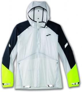 Brooks Run Visible Jacket bunda pánská Barva: Bílá, Velikost: XL