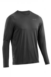 CEP Běžecké tričko s dlouhým rukávem pánské Barva: Black, Velikost: L