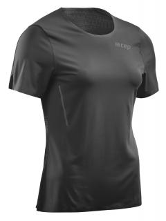 CEP Běžecké tričko s krátkým rukávem dámské Barva: Černá, Velikost: M