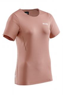 CEP Běžecké tričko s krátkým rukávem dámské Barva: světle růžová, Velikost: XL