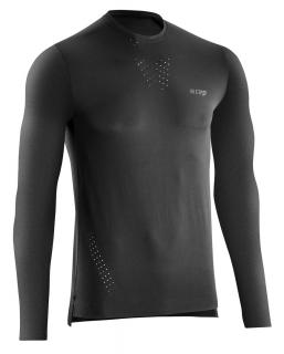 CEP Běžecké tričko Ultralight s dlouhým rukávem pánské Barva: Černá, Velikost: L