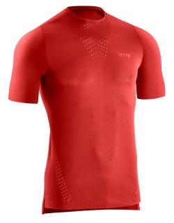 CEP Běžecké tričko Ultralight s krátkým rukávem pánské Barva: lávová, Velikost: S