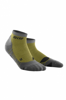 CEP Kotníkové outdoorové Light Merino ponožky pánské Barva: olive/grey, Velikost: III