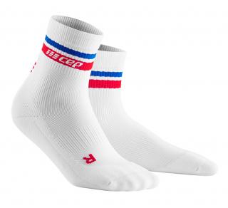 CEP Krátké ponožky RETRO bílá červená modrá dámské Velikost: II
