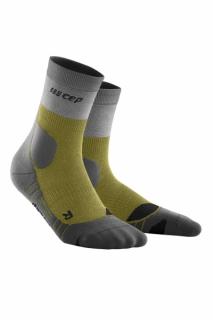 CEP Light Merino Vysoké outdoorové ponožky pánské Barva: olive/grey, Velikost: III