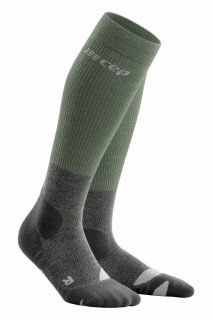 CEP Outdoorové Merino podkolenky pánské Barva: green/grey, Velikost: IV