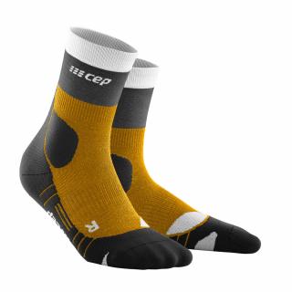 CEP Vysoké outdoorové ponožky Light Merino sungold black dámské Určení: dámské, Barva: sungold / black, Velikost: II