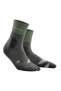 CEP Vysoké outdoorové ponožky Merino dámské Barva: green/grey, Velikost: II