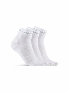 Craft CORE Dry Mid 3pack Ponožky Barva: Bílá, Velikost: 34-36