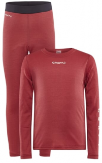 Craft CORE Warm Baselayer dětský set Barva: Červená, Velikost: 110